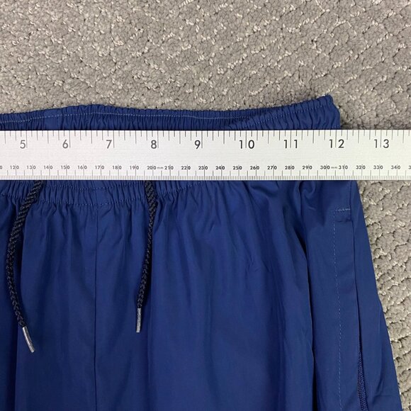 Vintage Nike F.I.T. Logo Pants Men's Medium Blue Woven Tapered Jogger USA - Picture 12 of 16